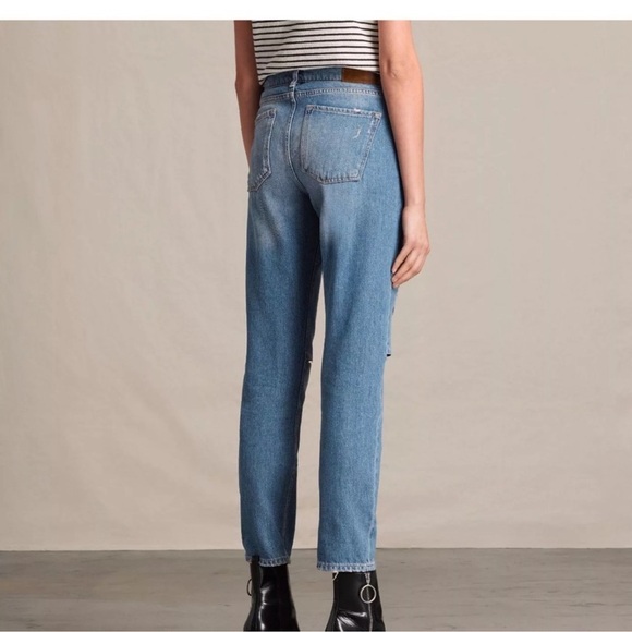 AllSaints Slit Boyfriend Jeans - Picture 2 of 9